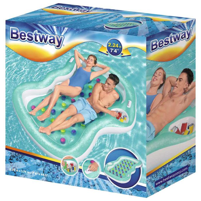 Bestway Flytemadrass Double Designer 224×174 cm