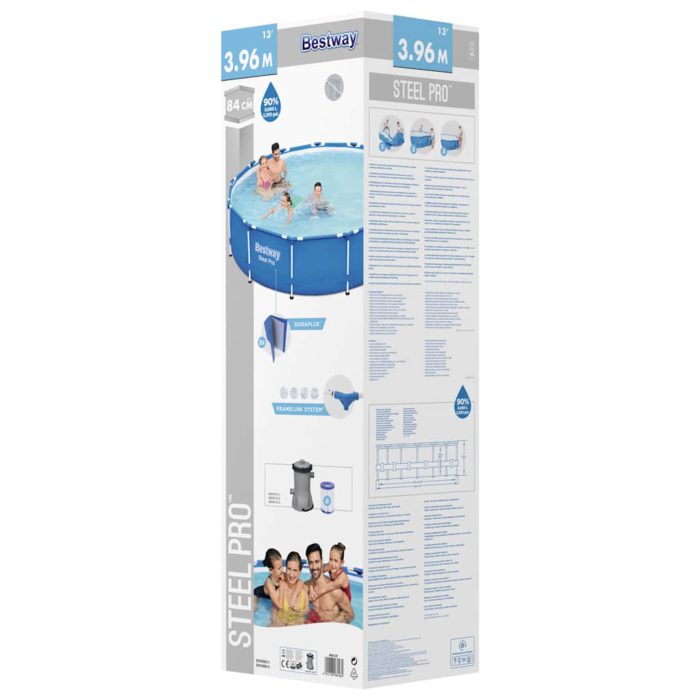 Bestway Rammebasseng Steel Pro 396×84 cm