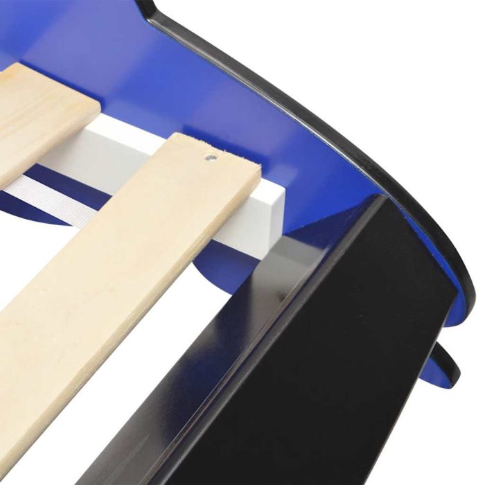 vidaXL Barnas racerbilseng med LED 90×200 cm blå