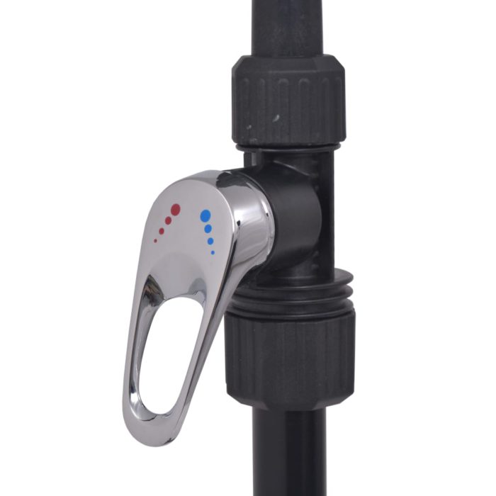 vidaXL Soloppvarmet dusj 20 L Aluminium HDPE