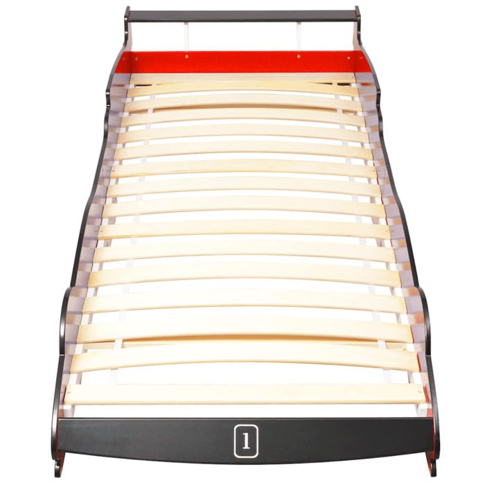 vidaXL Barnas reserbil-seng 90×200 cm rød