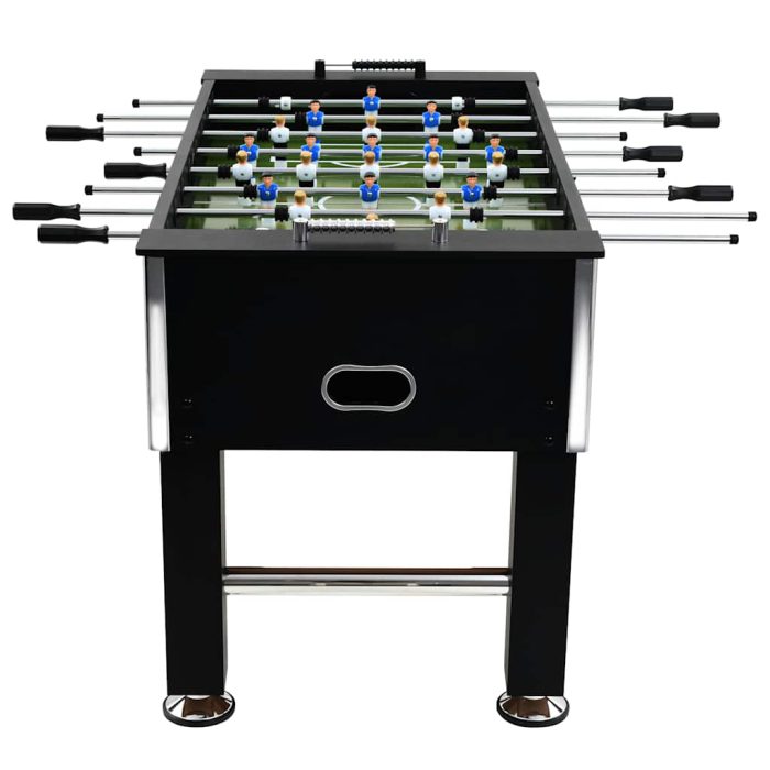 vidaXL Fotballbord stål 60 kg 140×74,5×87,5 cm svart