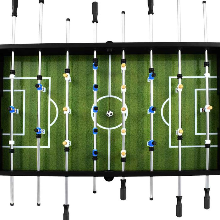 vidaXL Fotballbord stål 60 kg 140×74,5×87,5 cm svart