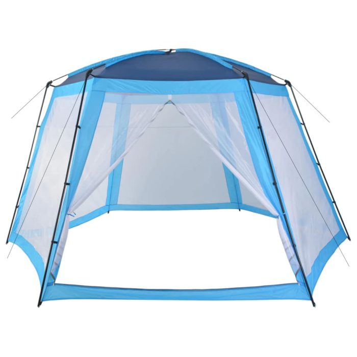 vidaXL Bassengtelt stoff 500x433x250 cm blå