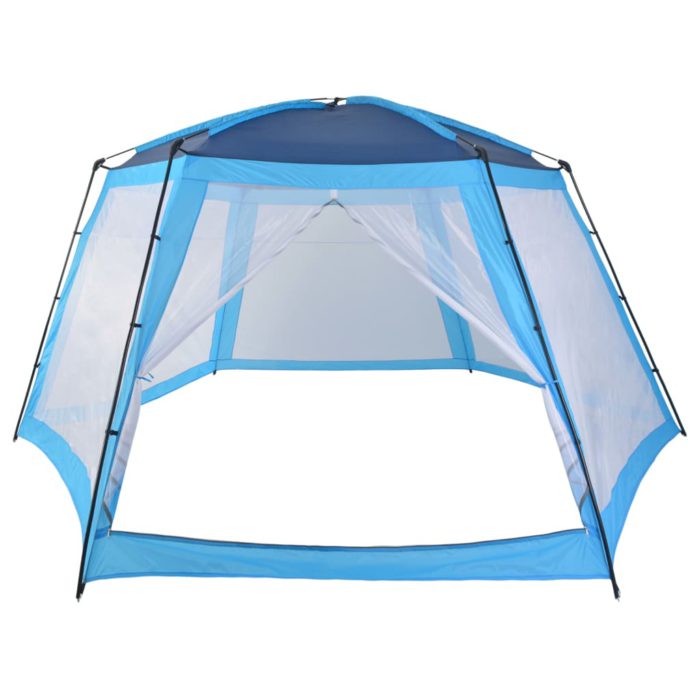 vidaXL Bassengtelt stoff 590x520x250 cm blå