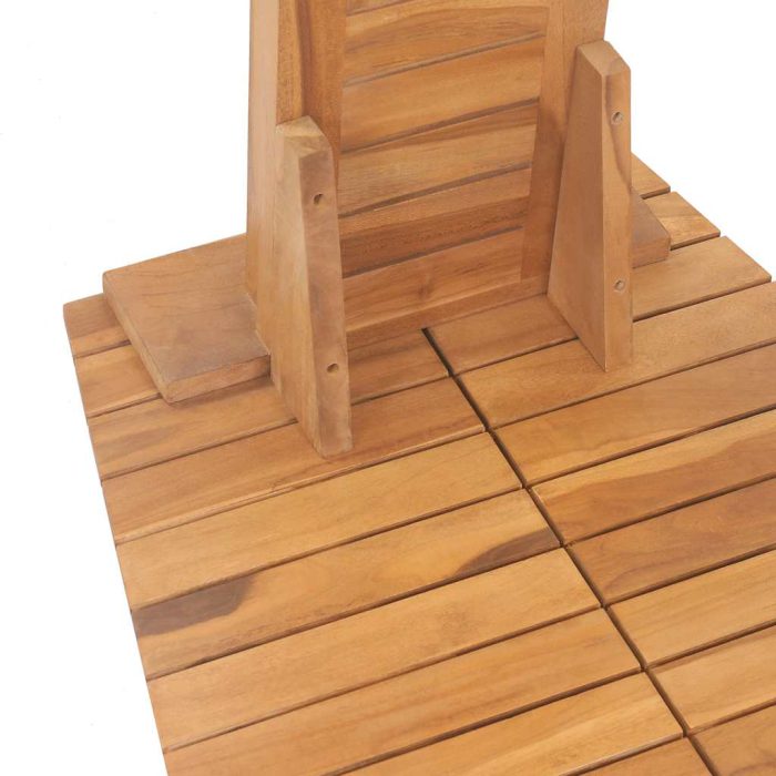 vidaXL Hagedusj heltre teak 70x75x204 cm