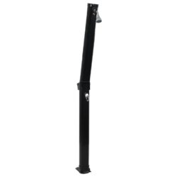 vidaXL Sammenleggbar soldusj svart 214 cm 23 L