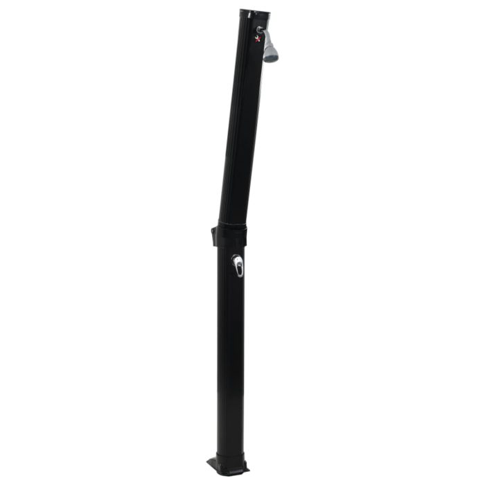 vidaXL Sammenleggbar soldusj svart 214 cm 23 L