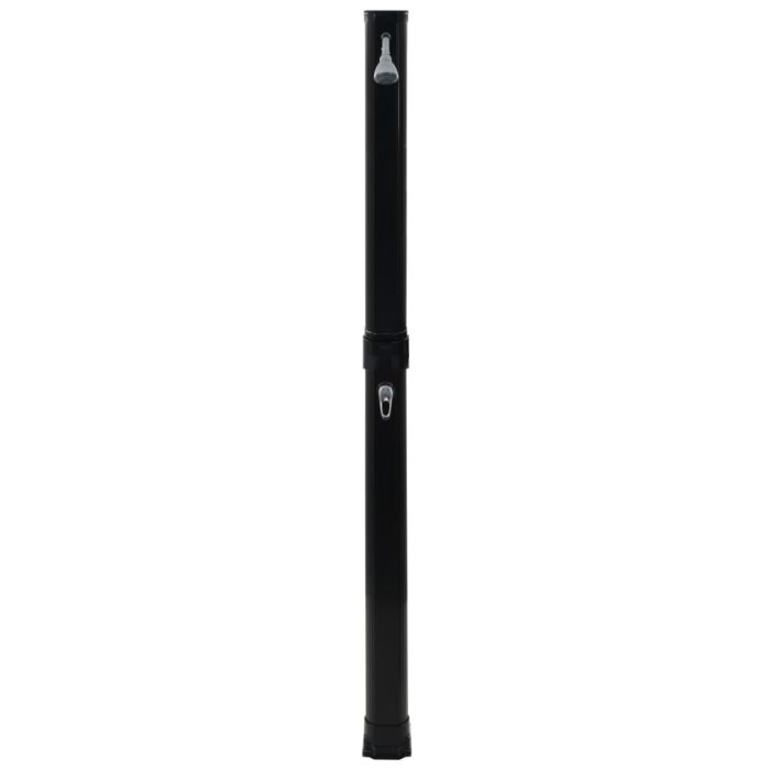 vidaXL Sammenleggbar soldusj svart 214 cm 23 L