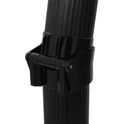 vidaXL Sammenleggbar soldusj svart 214 cm 23 L