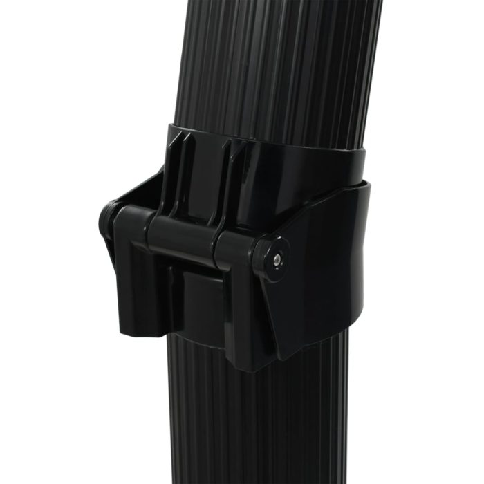 vidaXL Sammenleggbar soldusj svart 214 cm 23 L