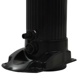 vidaXL Sammenleggbar soldusj svart 214 cm 23 L