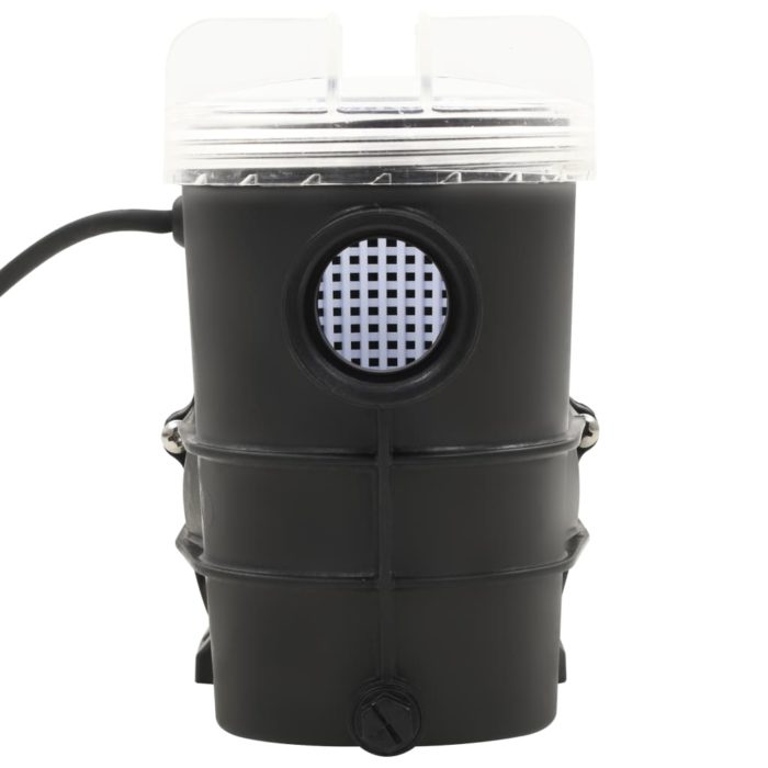 vidaXL Bassengpumpe med tidsur svart 0,25 HP 8000 L/t