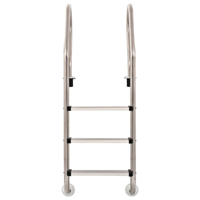 vidaXL Bassengstige 3 trinn rustfritt stål 340 120 cm