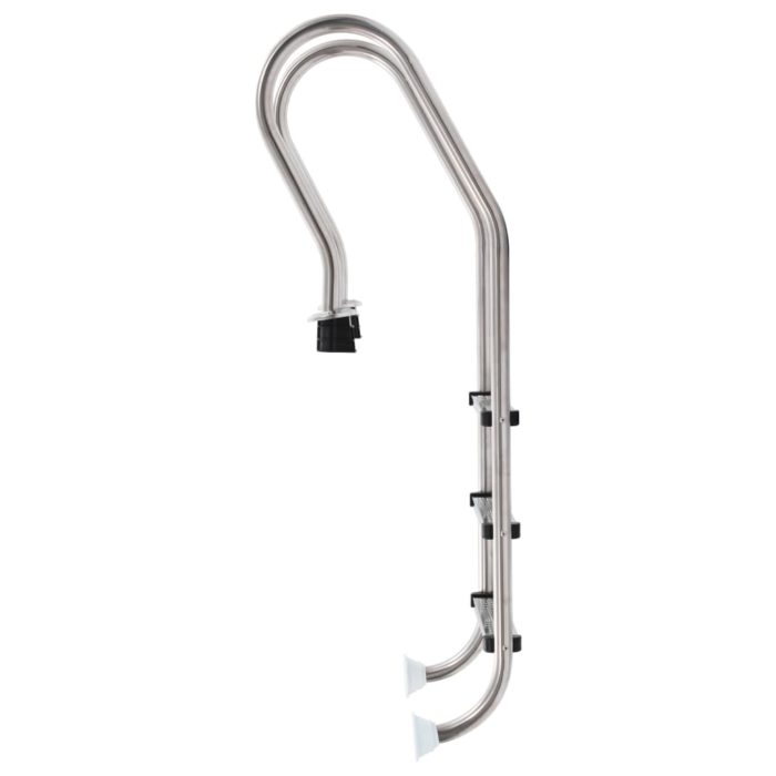 vidaXL Bassengstige 3 trinn rustfritt stål 340 120 cm