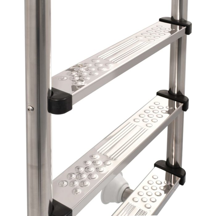 vidaXL Bassengstige 3 trinn rustfritt stål 340 120 cm
