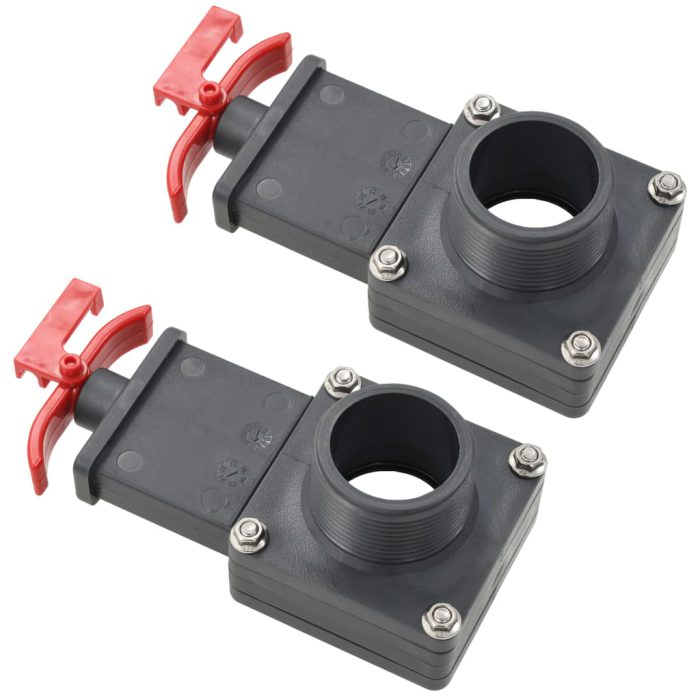 vidaXL Bassengportsventil 2 stk 1,5″
