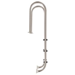 vidaXL Bassengstige 3 trinn rustfritt stål 304 120 cm