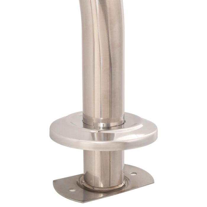 vidaXL Bassengstige 3 trinn rustfritt stål 304 120 cm