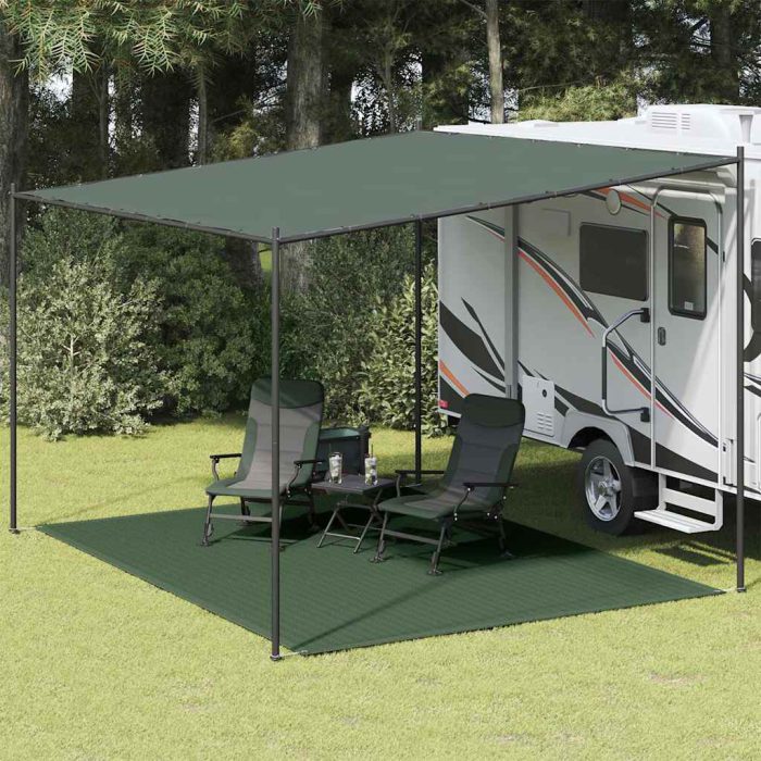 vidaXL Teltteppe 300×400 cm HDPE grønn