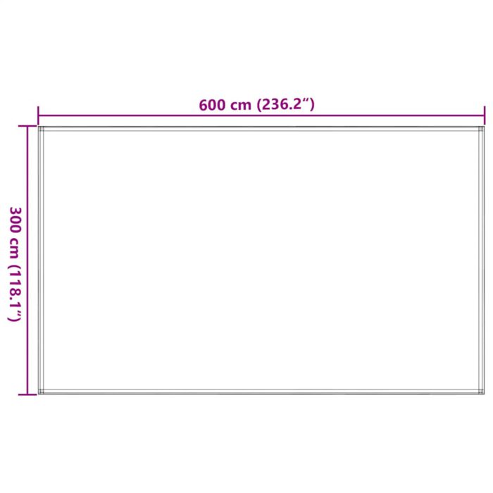 vidaXL Teltteppe 300×600 cm HDPE grønn