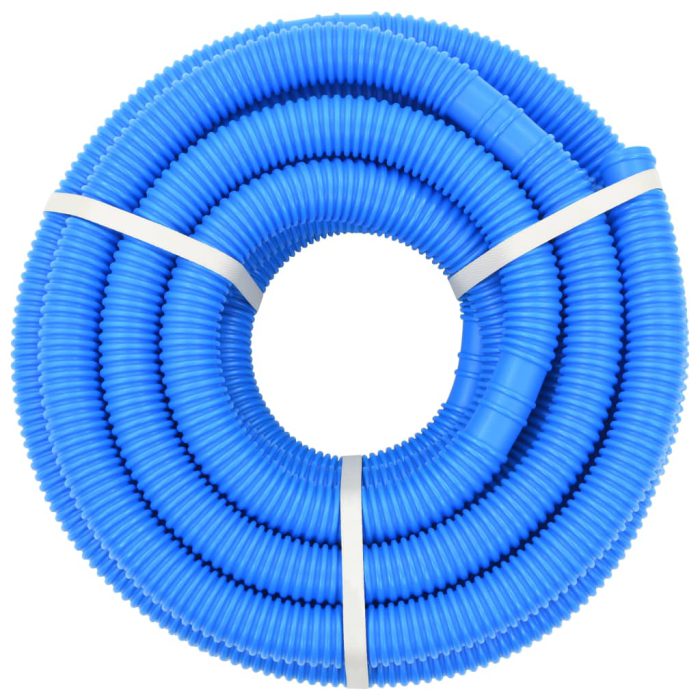 vidaXL Bassengslange med klemmer blå 38 mm 12 m