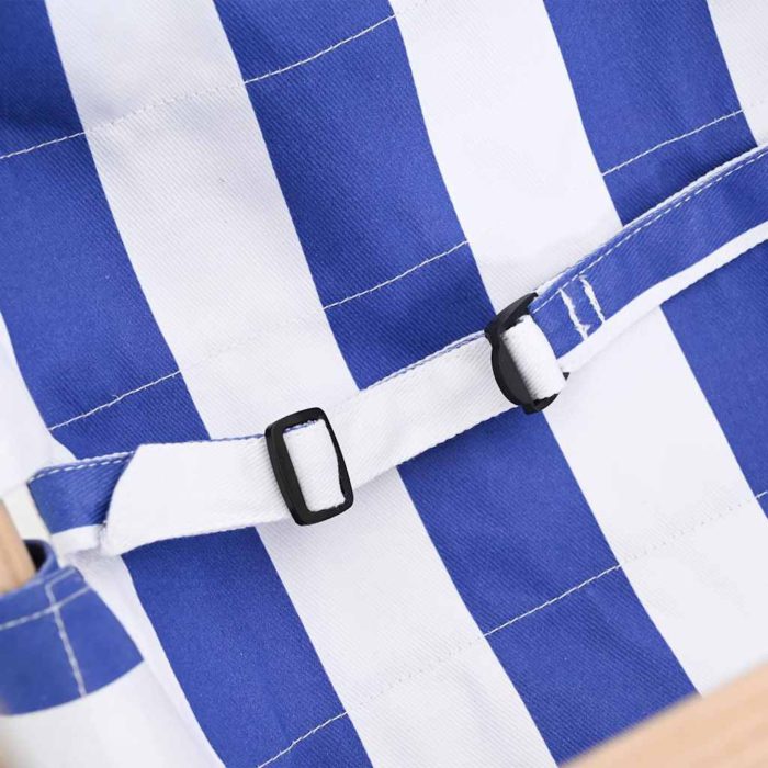 vidaXL Babyhuske med sikkerhetsbelte bomull tre blå