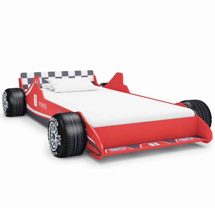 vidaXL Barneseng racerbil 90×200 cm rød