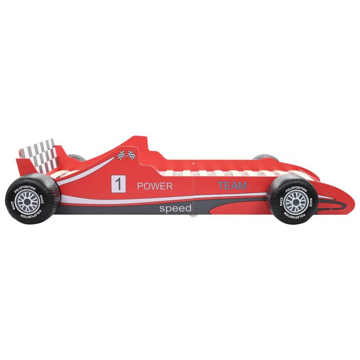 vidaXL Barneseng racerbil 90×200 cm rød