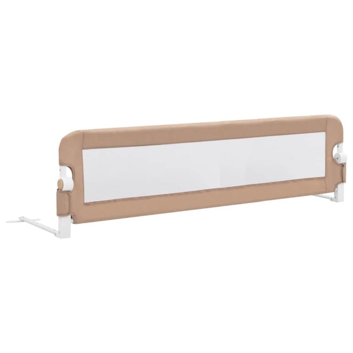 vidaXL Sengehest småbarn gråbrun 150×42 cm polyester