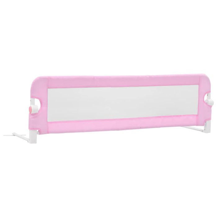 vidaXL Sengehest småbarn rosa 120×42 cm polyester