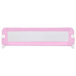 vidaXL Sengehest småbarn rosa 120×42 cm polyester
