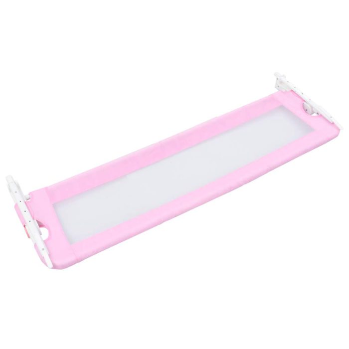 vidaXL Sengehest småbarn rosa 120×42 cm polyester