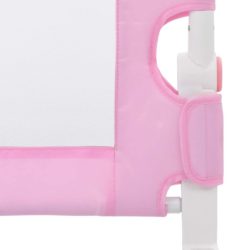 vidaXL Sengehest småbarn rosa 120×42 cm polyester