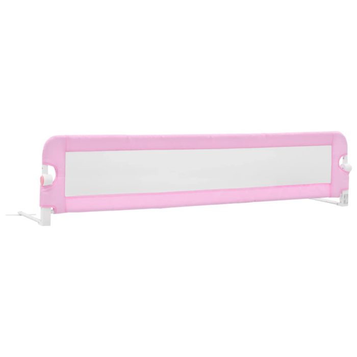 vidaXL Sengehest småbarn rosa 180×42 cm polyester