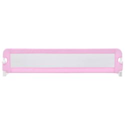 vidaXL Sengehest småbarn rosa 180×42 cm polyester