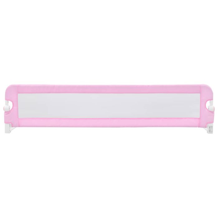 vidaXL Sengehest småbarn rosa 180×42 cm polyester