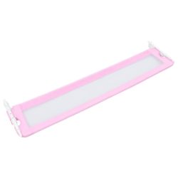 vidaXL Sengehest småbarn rosa 180×42 cm polyester