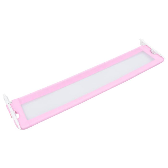 vidaXL Sengehest småbarn rosa 180×42 cm polyester