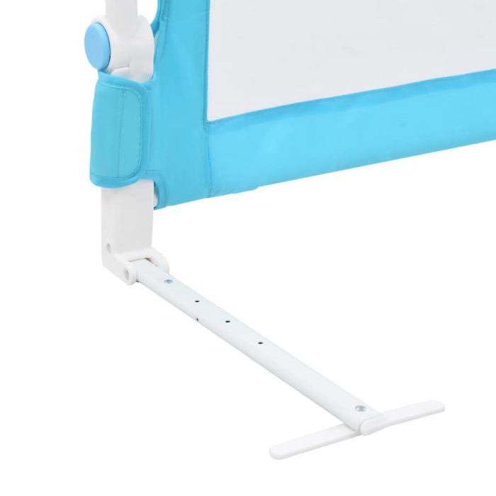 vidaXL Sengehest småbarn blå 180×42 cm polyester