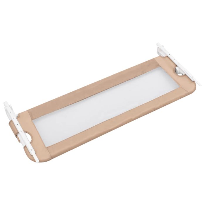 vidaXL Sengehest småbarn gråbrun 120×42 cm polyester