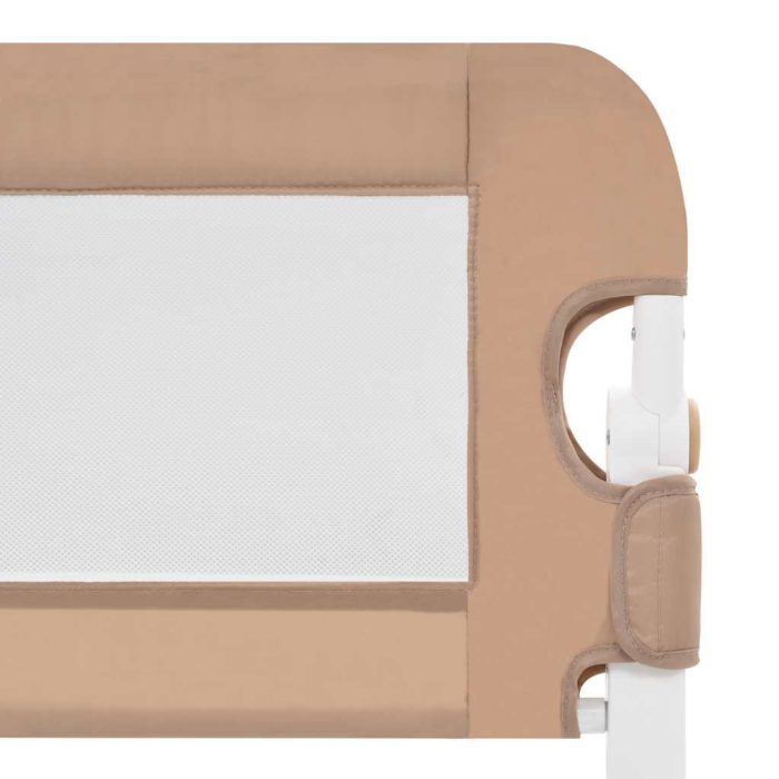 vidaXL Sengehest småbarn gråbrun 120×42 cm polyester