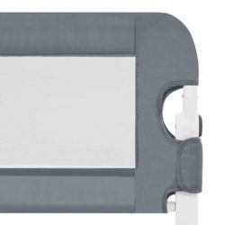 vidaXL Sengehest småbarn grå 120×42 cm polyester