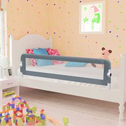 vidaXL Sengehest småbarn grå 120×42 cm polyester
