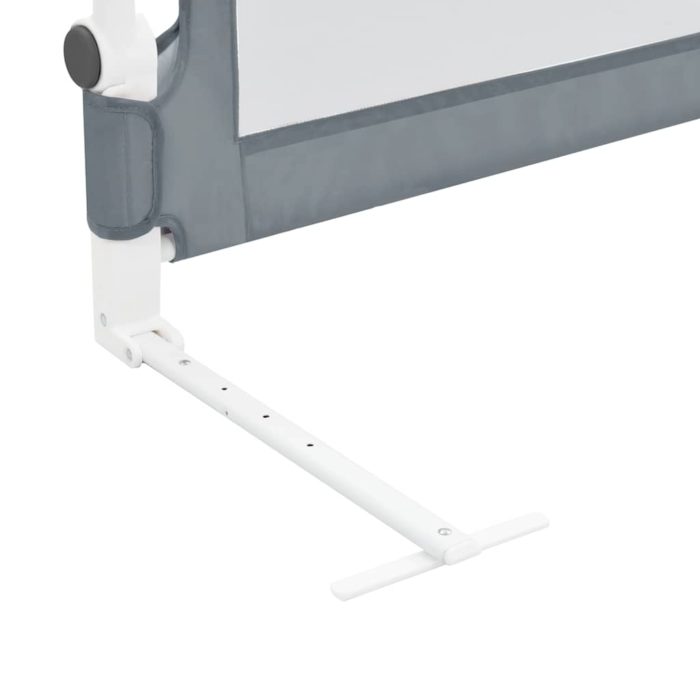 vidaXL Sengehest småbarn grå 180×42 cm polyester