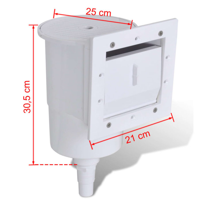 vidaXL Bassengskimmersett 8 deler 21x25x30,5 cm