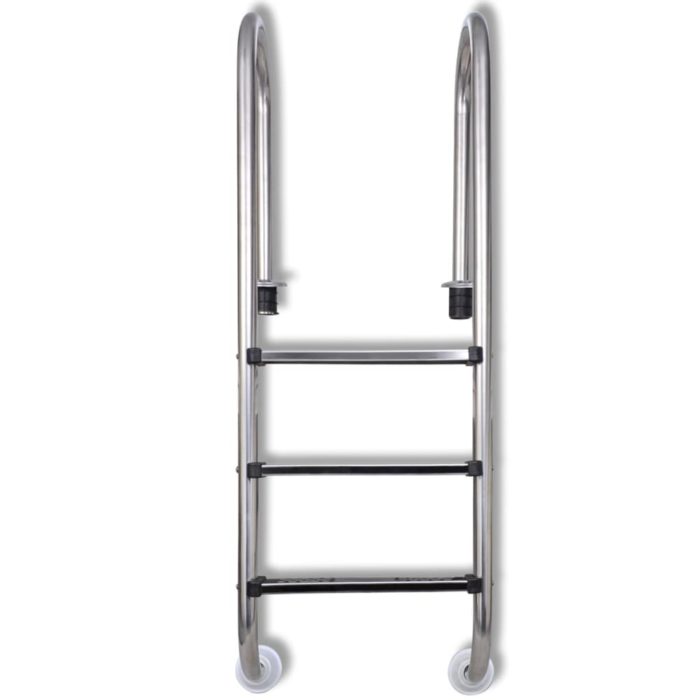 vidaXL Bassengstige 3 trinn rustfritt stål 304 120 cm