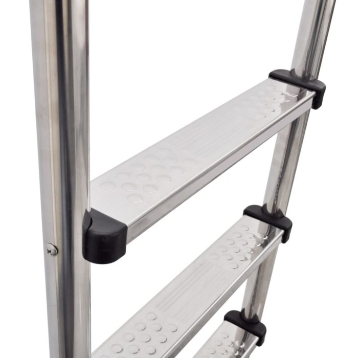 vidaXL Bassengstige 3 trinn rustfritt stål 304 120 cm