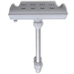 vidaXL Foss til svømmebasseng/fontene med LED-lys