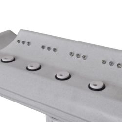 vidaXL Foss til svømmebasseng/fontene med LED-lys